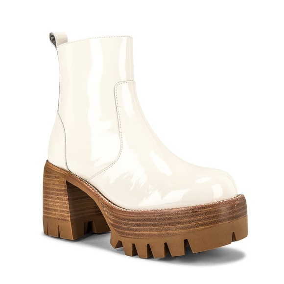 NIB Jeffrey Campbell Quavo Platform Lug Sole Boots in Ice Crinkle Patent… - Picture 3 of 6